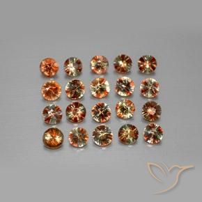 Gemme di Andalusite Multicolore naturale da 3.43 ct, Rotondo, VS