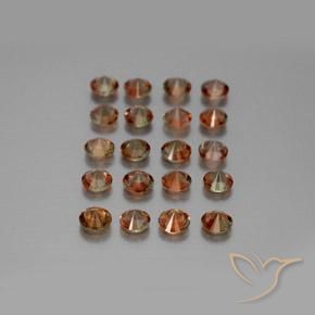 Gemme di Andalusite Multicolore naturale da 3.43 ct, Rotondo, VS
