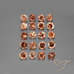 Gemme di Andalusite Multicolore naturale da 3.76 ct, Rotondo, VS