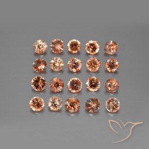 Gemme di Andalusite Multicolore naturale da 3.76 ct, Rotondo, VS