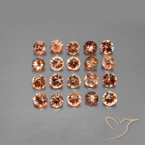 Gemme di Andalusite Multicolore naturale da 3.49 ct, Rotondo, VS