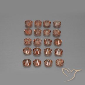 Gemme di Andalusite Multicolore naturale da 3.49 ct, Rotondo, VS