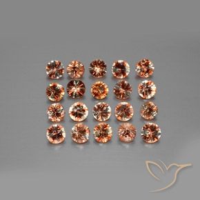 Gemme di Andalusite Multicolore naturale da 3.30 ct, Rotondo, VS
