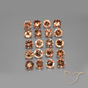 Gemme di Andalusite Multicolore naturale da 3.33 ct, Rotondo, VS