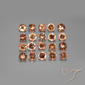 Gemme di Andalusite Multicolore naturale da 3.33 ct, Rotondo, VS