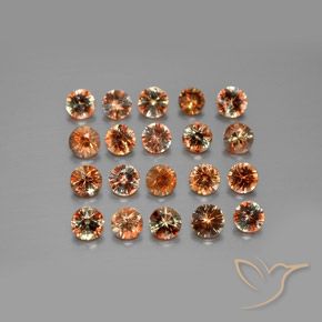 Gemme di Andalusite Multicolore naturale da 3.52 ct, Rotondo, VS