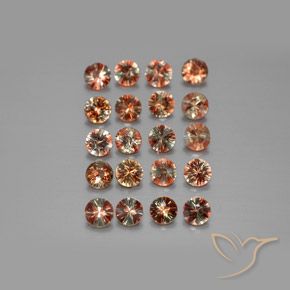 3.37ctw Naturale Multicolore Andalusite, Rotondo, VS