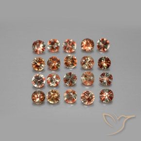 Gemme di Andalusite Multicolore naturale da 3.37 ct, Rotondo, VS