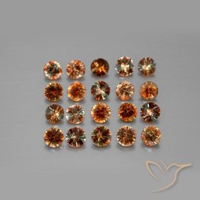 Gemme di Andalusite Multicolore naturale da 3.49 ct, Rotondo, VS