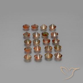 Gemme di Andalusite Multicolore naturale da 3.49 ct, Rotondo, VS