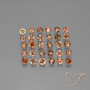Gemme di Andalusite Multicolore naturale da 3.67 ct, Rotondo, VS