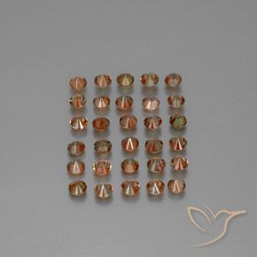 Gemme di Andalusite Multicolore naturale da 3.67 ct, Rotondo, VS