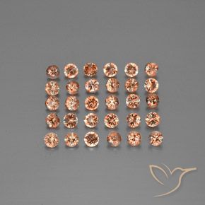 Gemme di Andalusite Multicolore naturale da 3.76 ct, Rotondo, VS