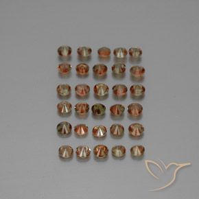 Gemme di Andalusite Multicolore naturale da 4.08 ct, Rotondo, VS