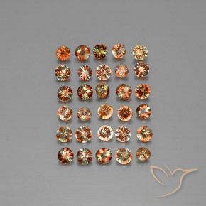 4.44ctw Naturale Multicolore Andalusite, Rotondo, VS