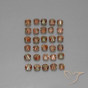 Gemme di Andalusite Multicolore naturale da 4.44 ct, Rotondo, VS