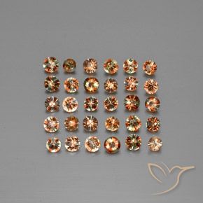 Gemme di Andalusite Multicolore naturale da 4.01 ct, Rotondo, VS