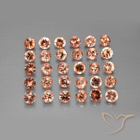 Gemme di Andalusite Multicolore naturale da 3.81 ct, Rotondo, VS