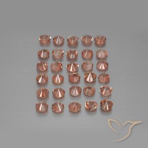 Gemme di Andalusite Multicolore naturale da 3.81 ct, Rotondo, VS