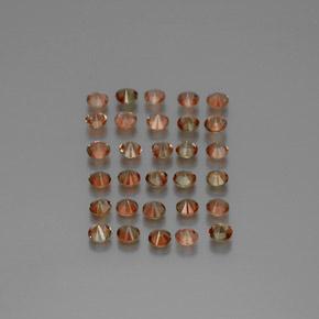 Andalusite naturale multicolore da 3,74 ct, taglio rotondo, VS