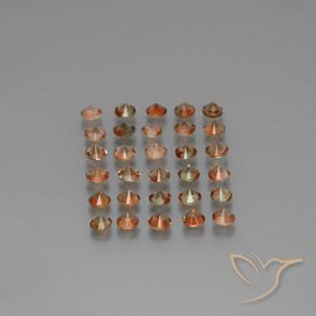 Gemme di Andalusite Multicolore naturale da 3.70 ct, Rotondo, VS