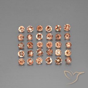 Gemme di Andalusite Multicolore naturale da 4.18 ct, Rotondo, VS