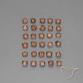Gemme di Andalusite Multicolore naturale da 4.18 ct, Rotondo, VS