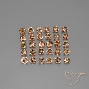 Gemme di Andalusite Multicolore naturale da 3.63 ct, Rotondo, VS