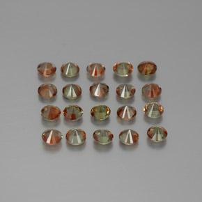 Andalusite naturale multicolore da 2,47 ct, taglio rotondo, VS