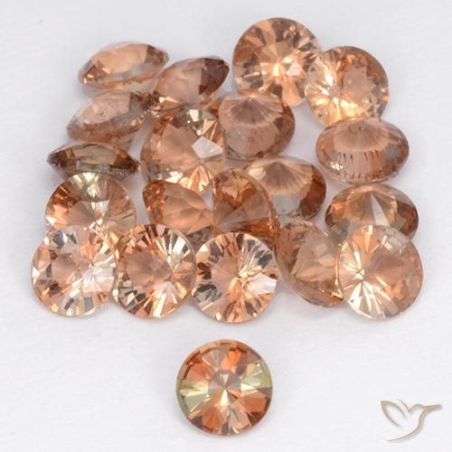3.11ctw Naturale Multicolore Andalusite, Rotondo, VS