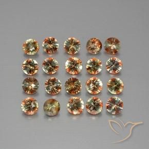 Gemme di Andalusite Multicolore naturale da 3.45 ct, Rotondo, VS