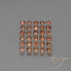 Gemme di Andalusite Multicolore naturale da 3.74 ct, Rotondo, VS