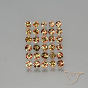 4.05ctw Naturale Multicolore Andalusite, Rotondo, VS