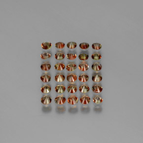 Gemme di Andalusite Multicolore naturale da 3.65 ct, Taglio rotondo, VS