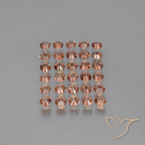 Gemme di Andalusite Multicolore naturale da 3.51 ct, Rotondo, VS