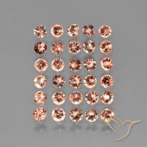 Gemme di Andalusite Multicolore naturale da 3.52 ct, Taglio rotondo, VS