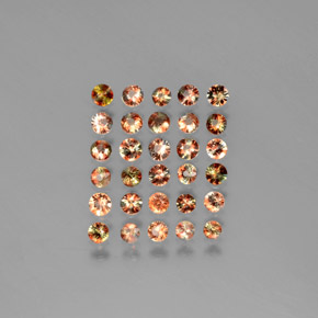 Gemme di Andalusite Multicolore naturale da  ct, Taglio rotondo, VS