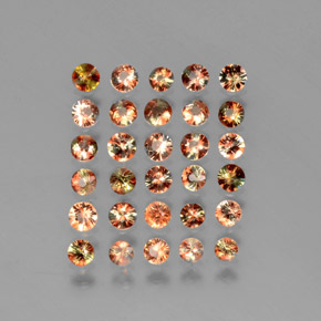 Gemme di Andalusite Multicolore naturale da  ct, Taglio rotondo, VS