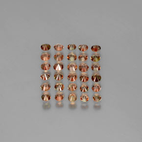 Gemme di Andalusite Multicolore naturale da  ct, Taglio rotondo, VS