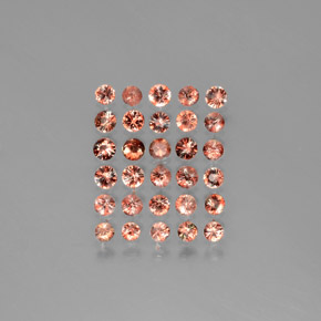 Andalusite naturale multicolore da 3,03 ct, taglio rotondo, VS