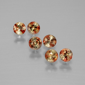 Gemme di Andalusite Multicolore naturale da  ct, Taglio rotondo, VS