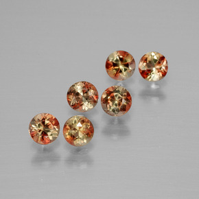 Gemme di Andalusite Multicolore naturale da  ct, Taglio rotondo, VS