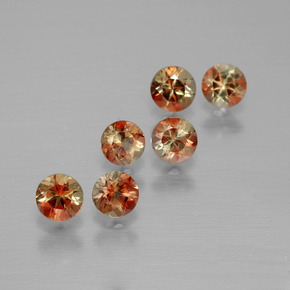 Gemme di Andalusite Multicolore naturale da  ct, Taglio rotondo, VS