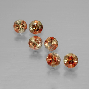 Gemme di Andalusite Multicolore naturale da  ct, Taglio rotondo, VS