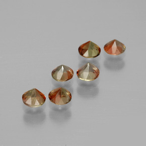 Gemme di Andalusite Multicolore naturale da  ct, Taglio rotondo, VS