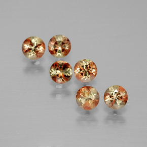 Gemme di Andalusite Multicolore naturale da 1.18 ct, Taglio rotondo, VS