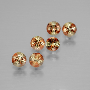 Gemme di Andalusite Multicolore naturale da 1.18 ct, Taglio rotondo, VS