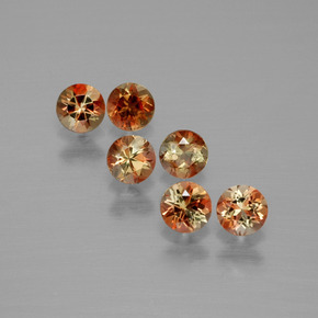 Gemme di Andalusite Multicolore naturale da 1.17 ct, Taglio rotondo, VS