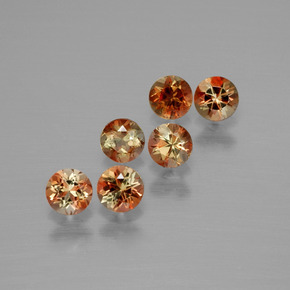 Gemme di Andalusite Multicolore naturale da 1.17 ct, Taglio rotondo, VS