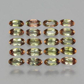 Gemme di Andalusite Multicolore naturale da  ct, Taglio ovale, VS